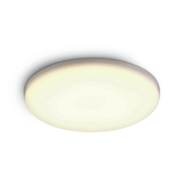 ONE Light Frameless IP65 Range - plafonnier encastré extérieur - Ø 21,5 x 2,2 cm - 30W LED incl - IP65 - blanc - couleur de lumière blanche