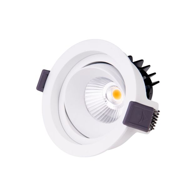 Maxlight Hiden - spot encastré - Ø 95 mm, Ø 90 mm encastré - 10W LED incl. - blanc