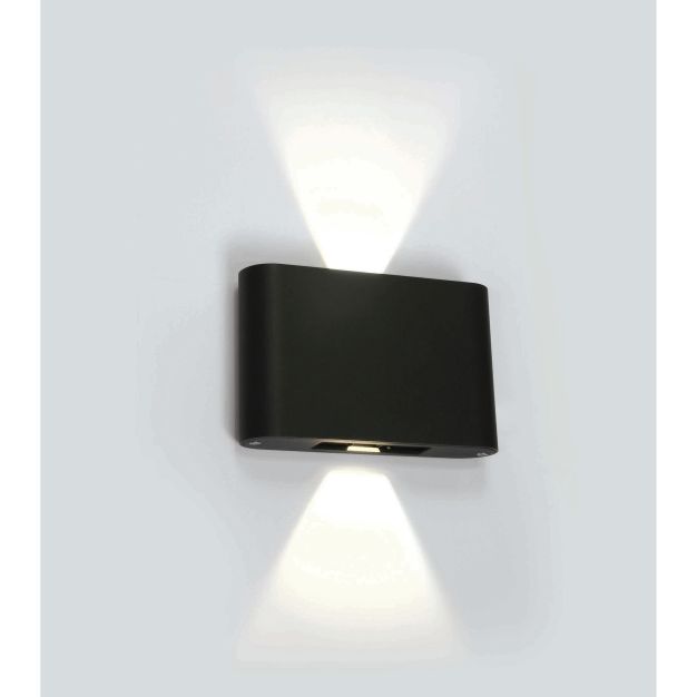 ONE Light Outdoor Slim Range - applique murale extérieure - 18 x 4,2 x 11,5 cm - 2 x 6W LED incl. - IP54 - anthracite