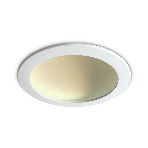 ONE Light Dark Light Dome Reflector - spot à encastrer - Ø 225 mm, Ø 210 mm encastrable - 22W LED incl. - blanc - couleur de lumière blanc chaud