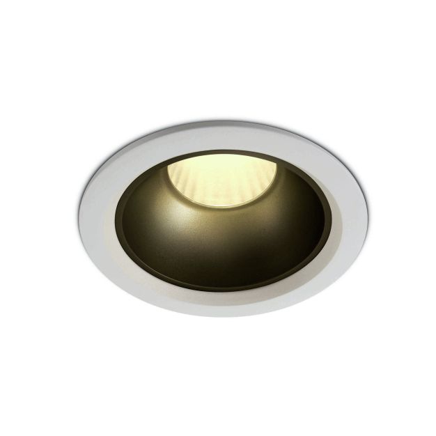 ONE Light Retro Dark Light Range - spot encastré - Ø 118 mm, Ø 105 mm encastré - 20W LED incl. - blanc