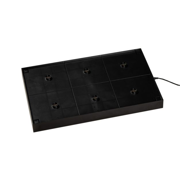 Konstsmide - station de recharge multi-chargeurs - 47 x 29 x 4 cm - 45W - noir