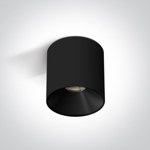 ONE Light Wall & Ceiling LED - spot en saillie 1L - Ø 8 x 8,5 cm - 10W LED incl. - noir