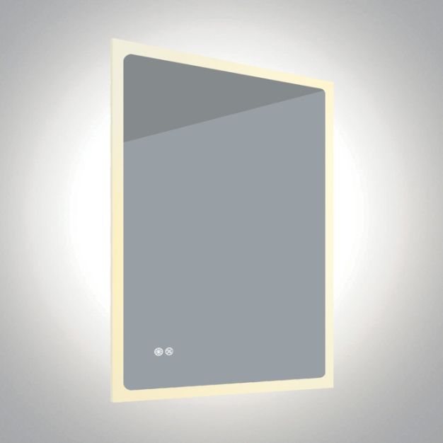 ONE Light Defog Mirrors - miroir avec éclairage - 60 x 2,5 x 80 cm - 20W dimmable LED incl - IP44 - aluminium