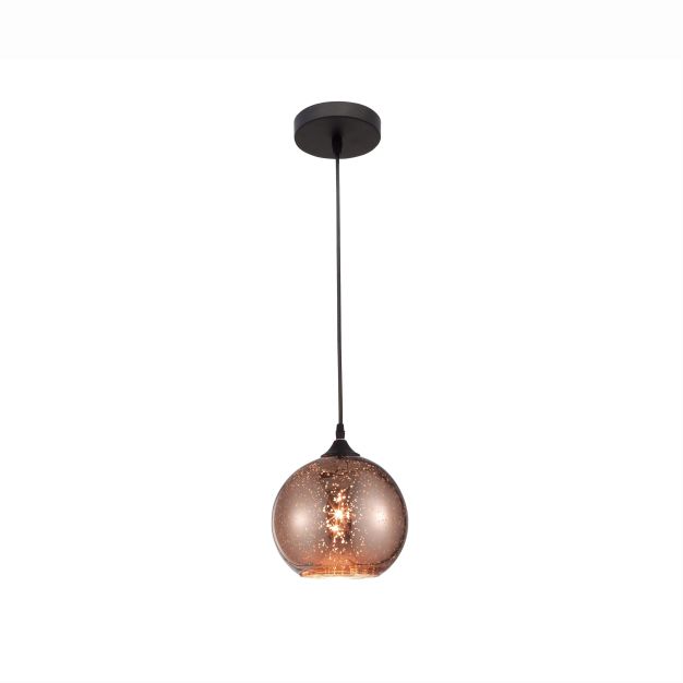 Nova Luce Blaze - lampe suspendue - Ø 18 x 130 cm - cuivre