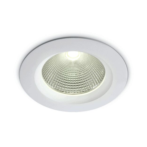 ONE Light COB Downlight Range - spot encastré - Ø 170 mm, Ø 145 mm encastré - 20W LED incl. - blanc - couleur de lumière blanche