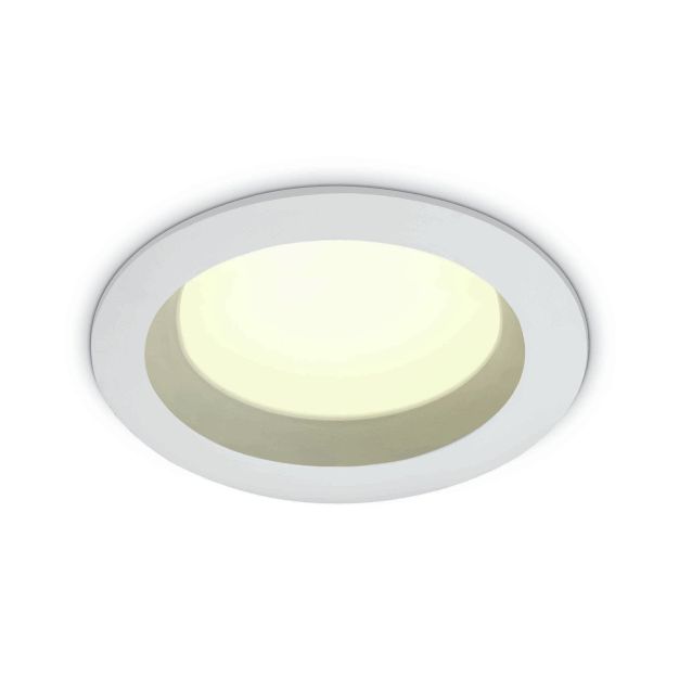 ONE Light Salle de bain Downlights - spot encastré - Ø 170 mm, Ø 140 mm encastré - 18W LED incl. - IP54 - blanc - couleur de lumière blanche