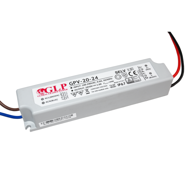 GLP driver LED - 24Vdc/230V - IP67 - 24W - non-dimmable