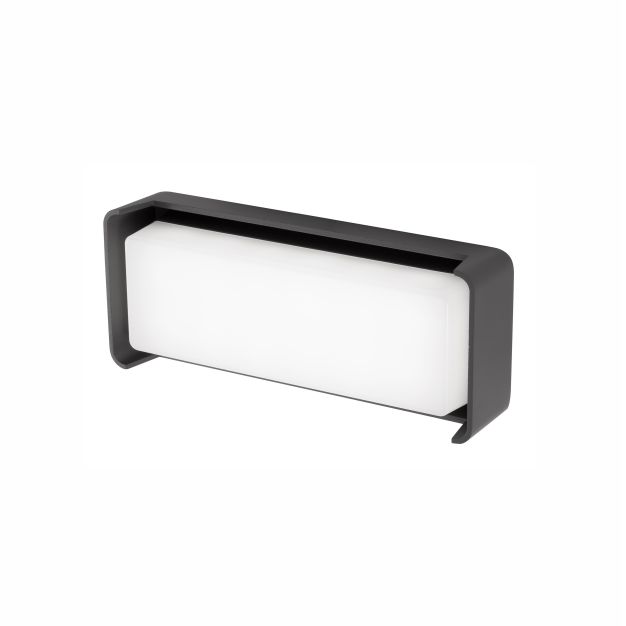 Nova Luce Keen - applique d'extérieur - 22,5 x 6,5 x 9,5 cm - 12W LED incl. - IP65 - gris foncé