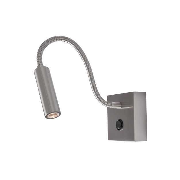 Nova Luce Madison - applique murale avec interrupteur - 32 x 8 x 31 cm - 3W LED incl. - chrome