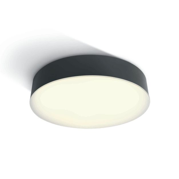 ONE Light LED Plafo Range - plafonnier d'extérieur - Ø 32 x 6,3 cm - 21W LED incl. - IP65 - anthracite - couleur de lumière blanc chaud