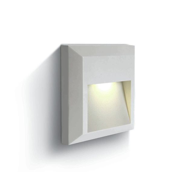 ONE Light Outdoor Dark Lights - applique murale extérieure - 12,5 x 2,7 x 12,5 cm - 2W LED incl - IP65 - anthracite