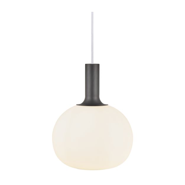 Nordlux Alton - lampe suspendue - Ø 25 x 333 cm - blanc opale et laiton ou noir