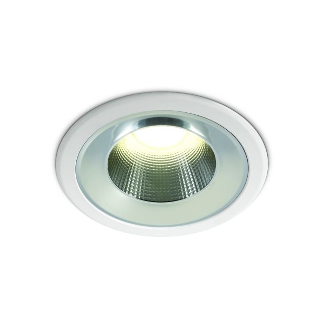 ONE Light Dark Light Project Range - spot à encastrer - Ø 115 mm, Ø 95 mm encastrable - 10W LED incl. - IP54 - blanc - couleur de lumière blanche