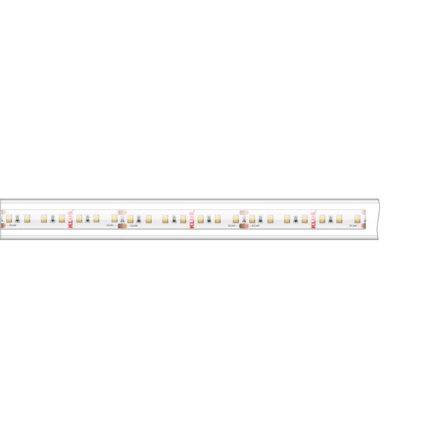 Klus Bande LED - largeur 1,67 cm, longueur 500 cm - 24Vdc - dimmable - 14,4W LED par mètre - 140 LED par mètre - IP65