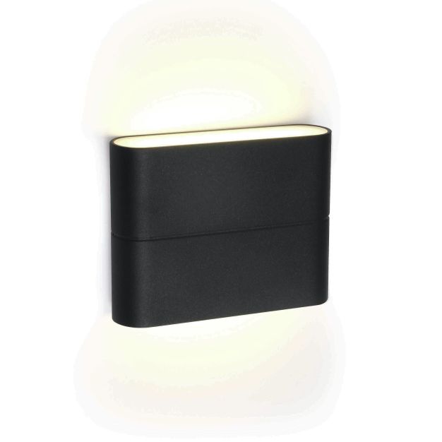 ONE Light Outdoor Slim Range - applique murale extérieure - 11,5 x 9 x 2,8 cm - 2 x 3W LED incl. - IP54 - anthracite