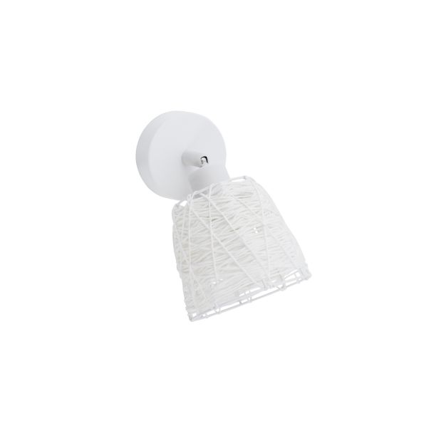 Nova Luce Sion - spot en saillie 1L - 16 x 11 x 17,7 cm - blanc sable