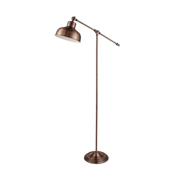 Searchlight Macbeth - lampadaire - 135 cm - cuivre antique