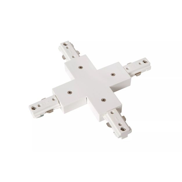 Lucide Track X coupler - Système de rail monophasé - 230V - blanc