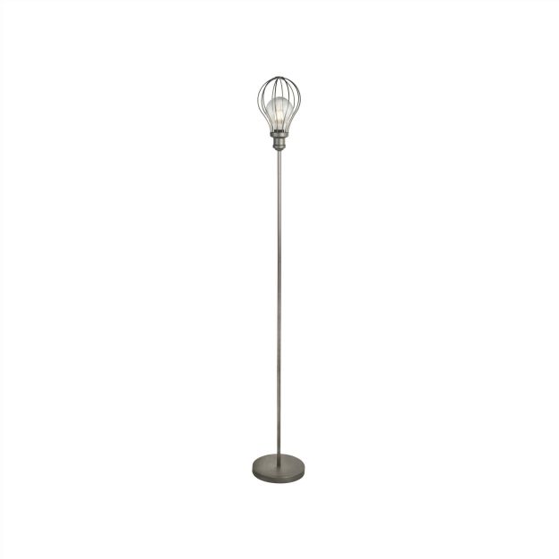 Searchlight Balloon Cage - lampadaire - 166 cm - argenté