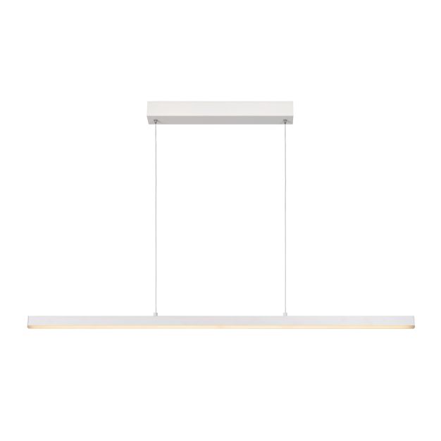 Lucide Sigma - lampe suspendue - 118,5 x 2 x 150 cm - 30W LED dimmable incl - blanc