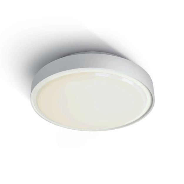 ONE Light E27 Plafo Outdoor - plafonnier extérieur - Ø 30 x 9,3 cm - IP65 - blanc