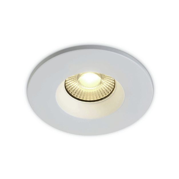 ONE Light Fire Rated Range - spot encastré - Ø 78 mm, Ø 65 mm encastré - 7W LED dimmable incl. - IP65 - blanc - couleur de lumière réglable