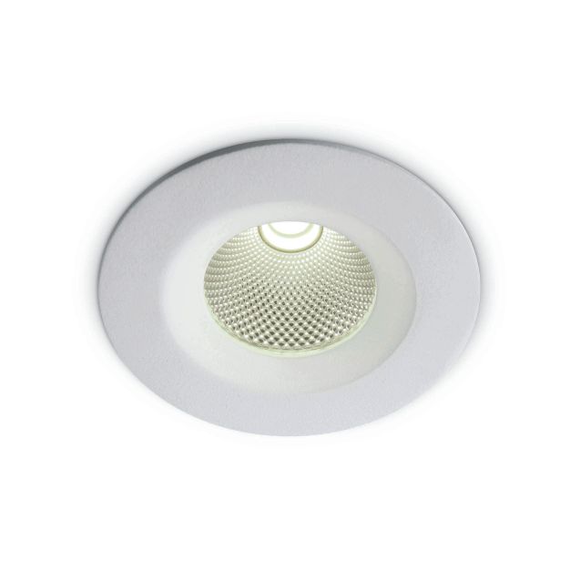 ONE Light COB Downlight Range - spot encastré - Ø 95 mm, Ø 75 mm encastré - 7W LED incl. - blanc - couleur de lumière blanche