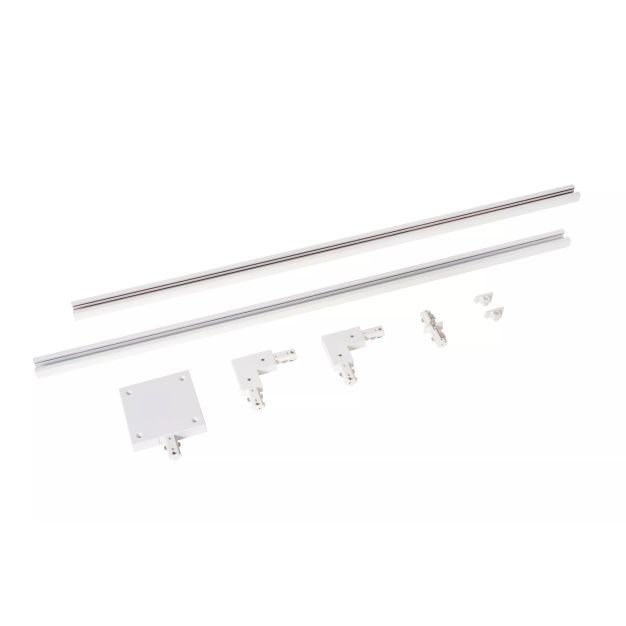 Lucide Track Starter Set - Système de rail monophasé - 2 mètres - 220V - blanc