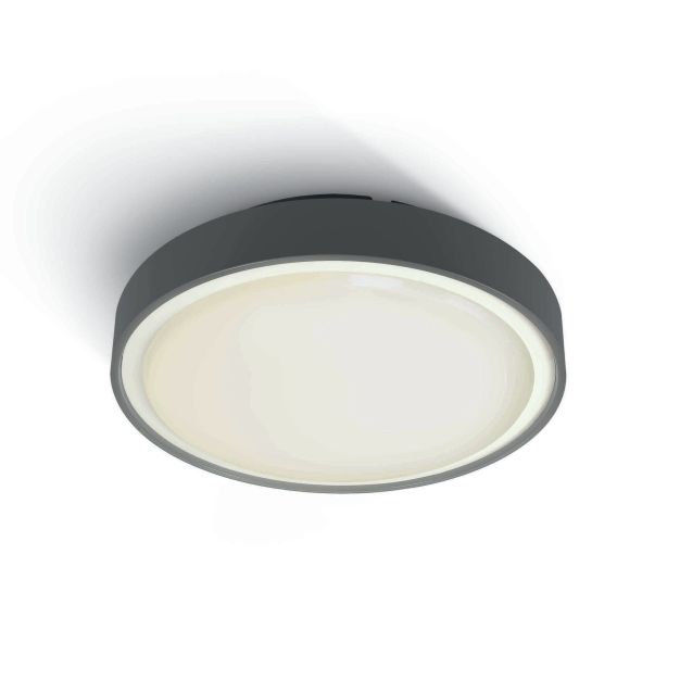 ONE Light E27 Plafo Outdoor - plafonnier extérieur - Ø 30 x 9,3 cm - IP65 - anthracite