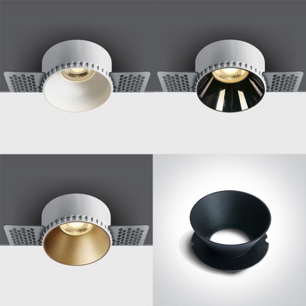 ONE Light Chillout Trimless Range - spot encastré - Ø 76 mm, Ø 90 mm encastré - DIFFÉRENTES COULEURS !