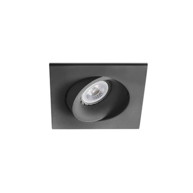 Faro Argon - spot encastrable - 115 x 115 mm, 100 x 100 mm encastrable - noir mat