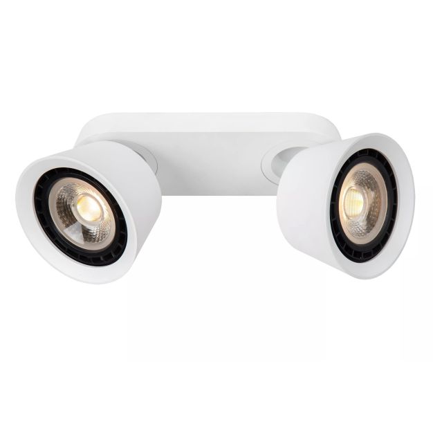 Lucide Trigono - spot en saillie 2L - 25,2 x 12,6 x 9,9 cm - blanc