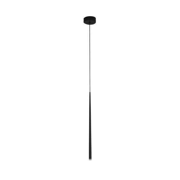 Nova Luce Giono - lampe suspendue - Ø 8 x 230 cm - 3W LED incl. - noir sable