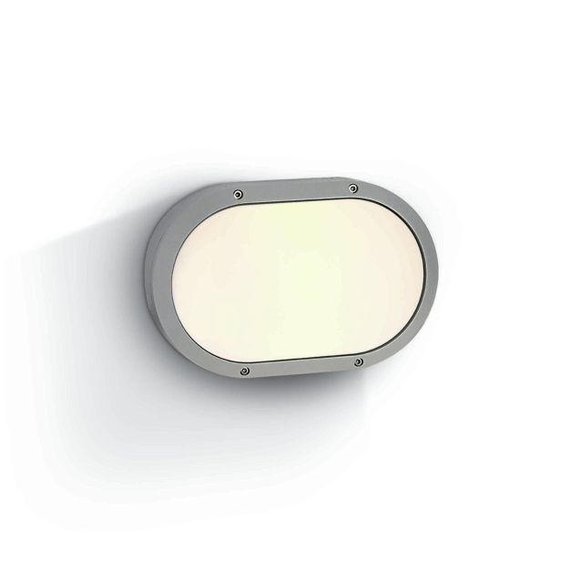 ONE Light Round E27 Outdoor - plafonnier extérieur - 27,3 x 8 x 18,1 cm - IP54 - gris