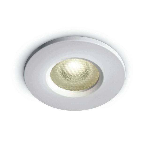 ONE Light Gamme Salle de Bains - spot encastré - Ø 84 mm, Ø 68 mm encastré - IP65 - blanc