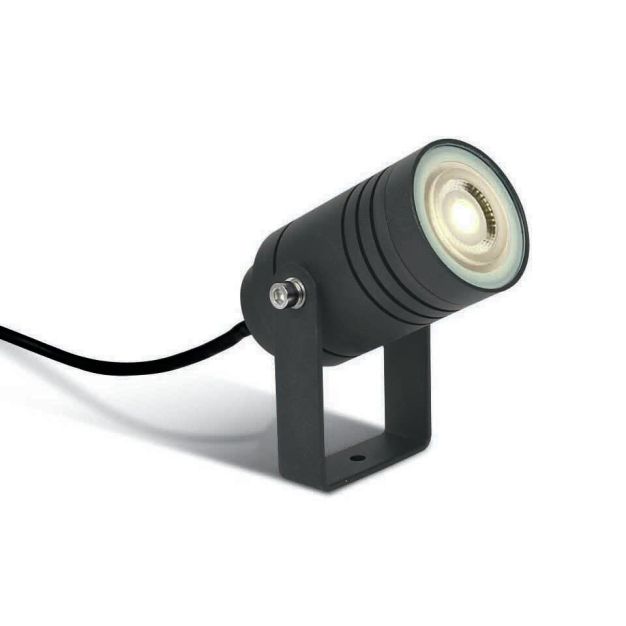 ONE Light GU10 Garden - spot au sol sur pointe - 13,2 x 11,2 cm - IP65 - anthracite