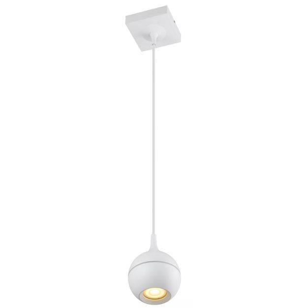 Lucide Favori - lampe suspendue - 10 x 10 x 145,5 cm - IP44 - blanc