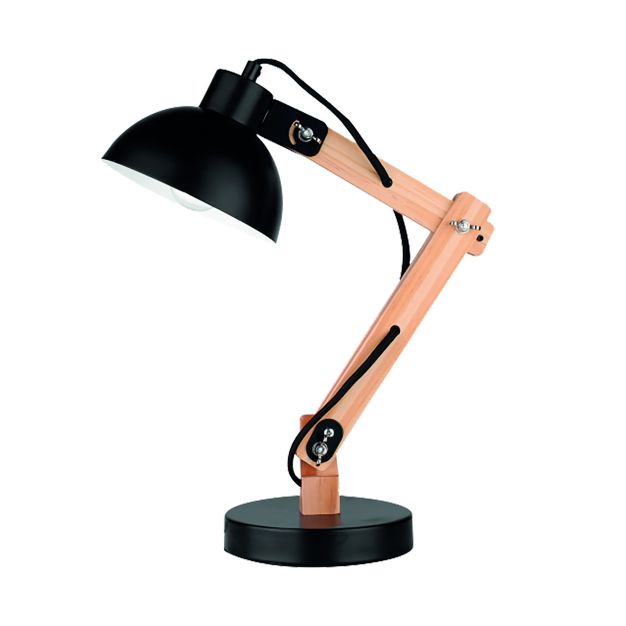 Nova Luce Lila - lampe à poser - 59 cm - noir et marron