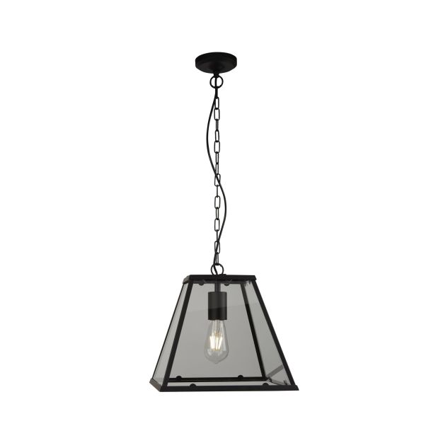 Searchlight Lanterns - lampe suspendue - 30 x 30 x 150 cm - noir mat