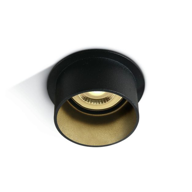 ONE Light Cylindres encastrés - spot encastré - Ø 68 mm, Ø 62 mm encastré - noir