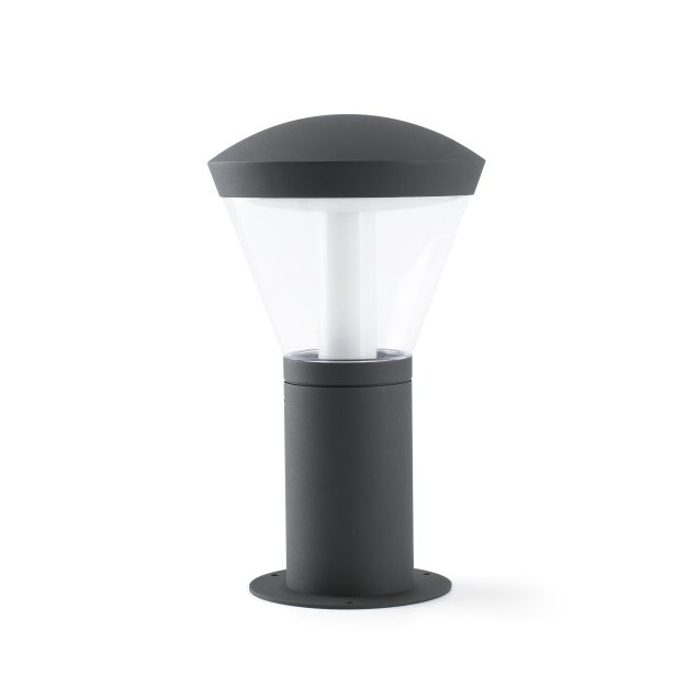 Faro Shelby - lampe de jardin - Ø 19 x 33 cm - 10W LED incl. - IP65 - gris foncé