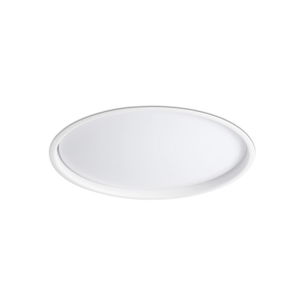 Faro Luan - spot à encastrer - Ø 415 mm, Ø 375 mm à encastrer - 40W LED incl. - IP44 - blanc mat