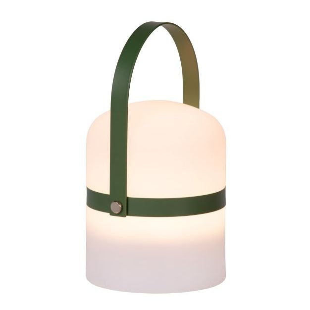 Lucide Little Joe - lampe de table d'extérieur - Ø 10 x 18,5 cm - gradateur à 3 niveaux - 3W LEd incl - IP44 - vert