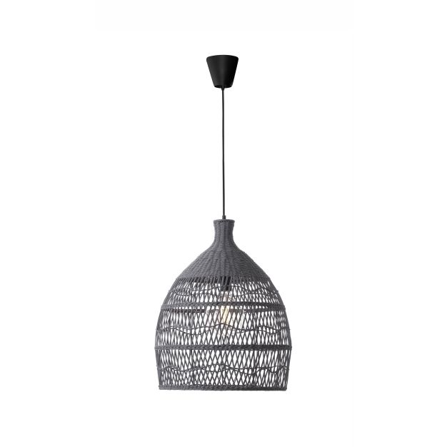 Nova Luce Destin - lampe suspendue - Ø 42 x 250 cm - gris