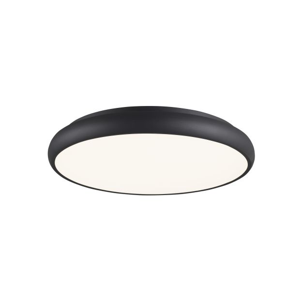 Nova Luce Gap - plafonnier - Ø 51 x 9 cm - 50W LED incl. - noir