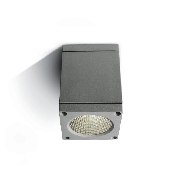 ONE Light Outdoor Ceiling Cylinders - plafonnier d'extérieur - 8 x 8 x 10,7 cm - 6W LED incl. - IP54 - gris