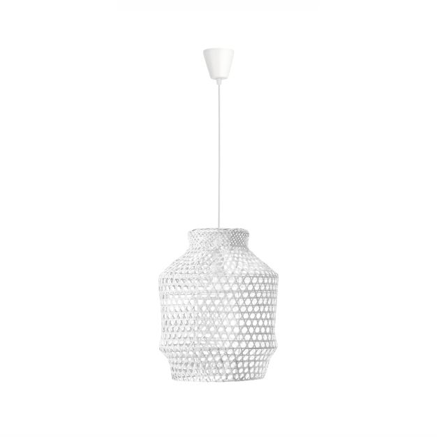 Nova Luce Mia - lampe suspendue - Ø 35 x 250 cm - blanc