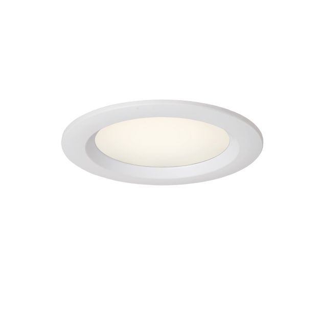 Lucide Cimic - spot à encastrer - Ø 90mm, Ø 78 mm à encastrer - 10W LED incl. - IP44 - blanc