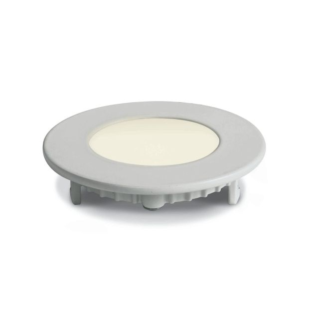 ONE Light - spot à encastrer - Ø 85 mm, Ø 70 mm encastrable - 3W LED incl. - IP40 - blanc - couleur de lumière blanc chaud